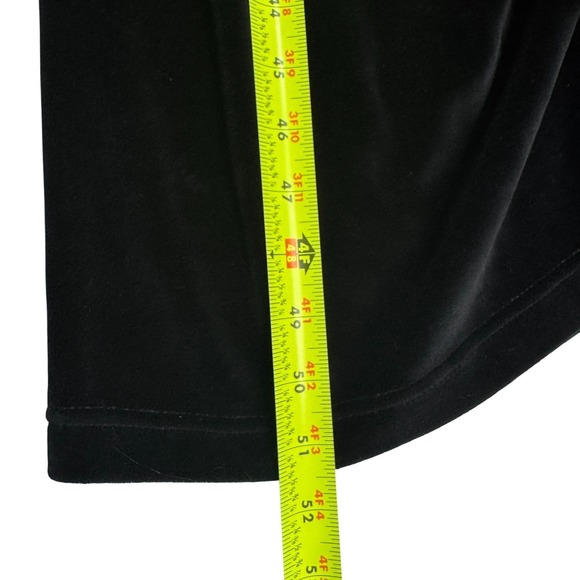 Vtg Erika Black Velour Christmas Maxi‎ Dress XL Sleeveless Presents Tree Holiday - Picture 12 of 12